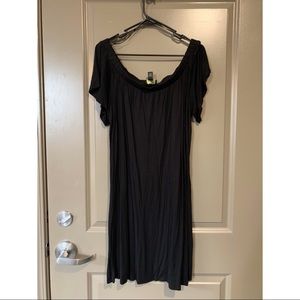 Plus Size - off the shoulder midi dress